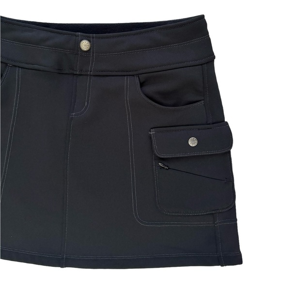 Athleta Black Snowslide Fleece Lined Cargo Skirt Size Medium - Picture 6 of 12